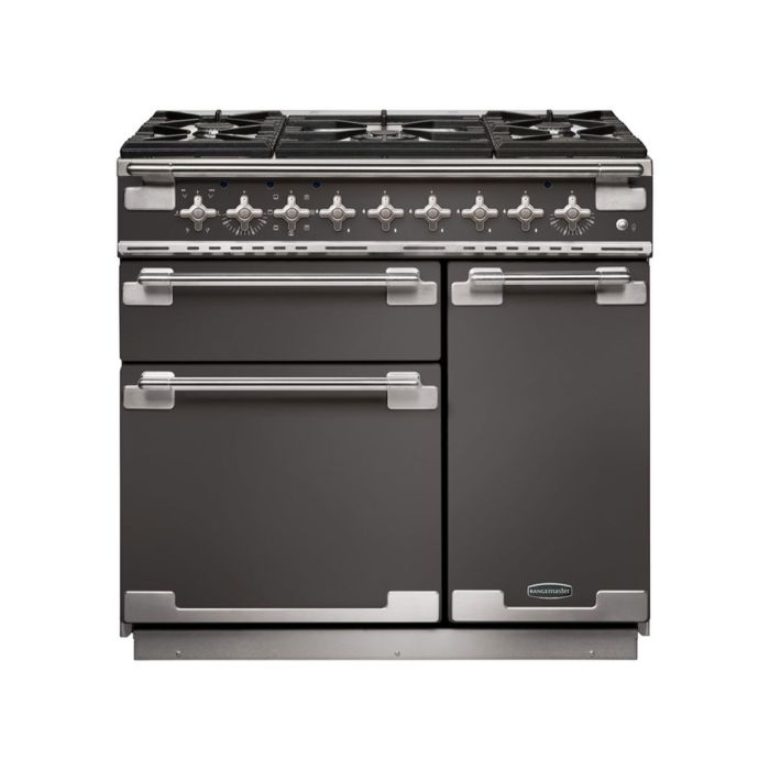 Rangemaster Elise 90 Dual Fuel Range Cooker - Slate main product photo