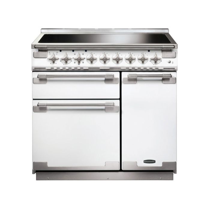 Rangemaster Elise 90 Induction Range Cooker - White main product photo