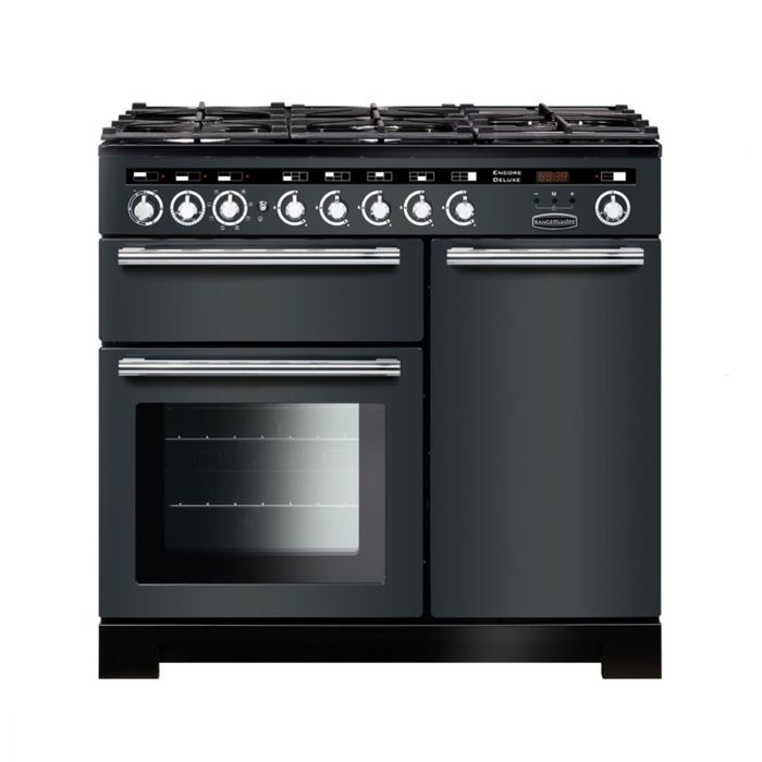 Rangemaster Encore Deluxe 100 Dual Fuel Range Cooker - Slate main product photo