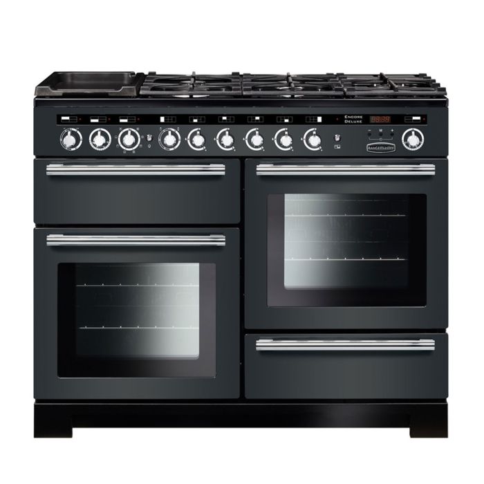 Rangemaster Encore Deluxe 110 Dual Fuel Range Cooker - Slate main product photo