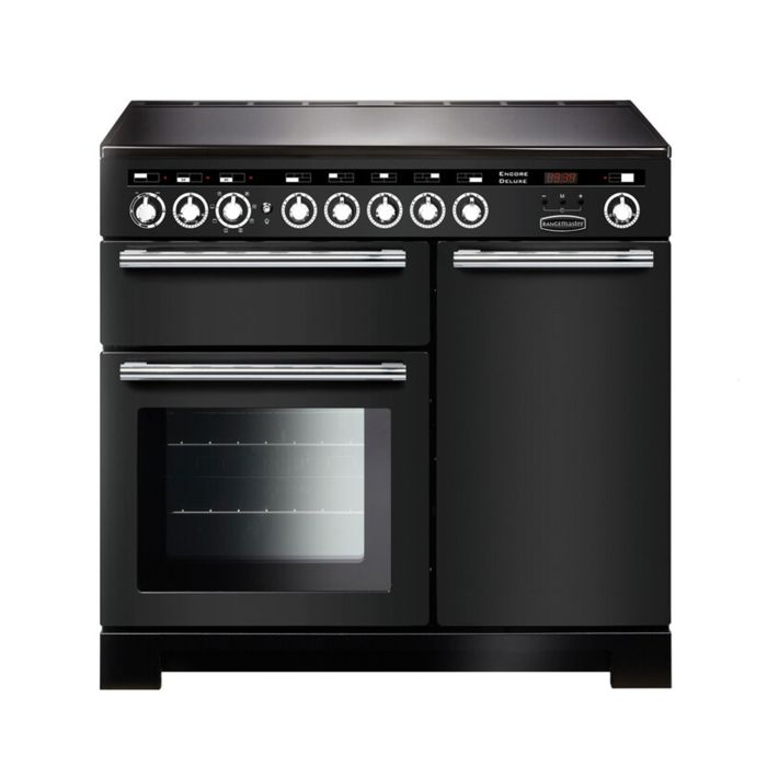Rangemaster Encore Deluxe 100 Induction Range Cooker - Charcoal Black main product photo