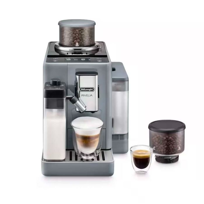 De'Longhi EXAM440.55.G Rivelia Automatic Compact Bean to Cup Coffee Machine - Pebble Grey main product photo