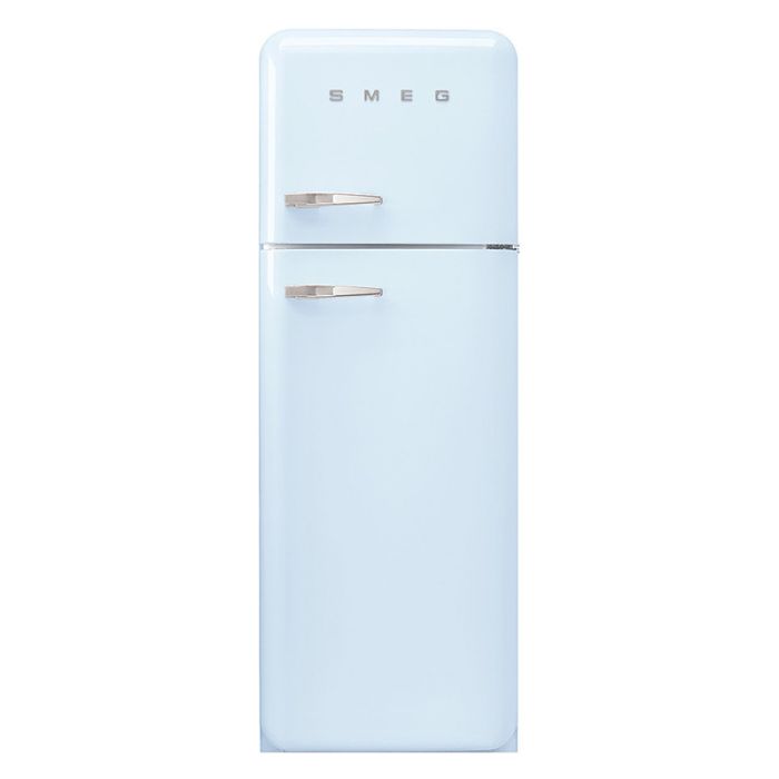 Smeg FAB30RPB5UK 60cm 50s Style Right Hand Hinge Freezer over Fridge - Pastel Blue main product photo