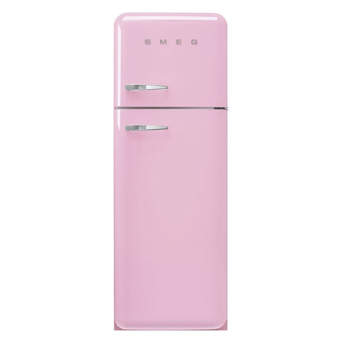 Smeg FAB30RPK5 60cm 50s Style Right Hand Hinge Freezer over Fridge - Pink main product photo