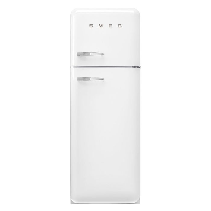 Smeg FAB30RWH5UK 60cm 50s Style Right Hand Hinge Freezer over Fridge - White main product photo