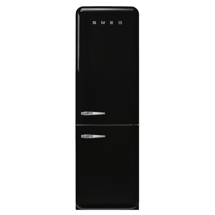 Smeg FAB32RBL5UK 60cm 50s Style Right Hand Hinge Freezer over Fridge - Black main product photo