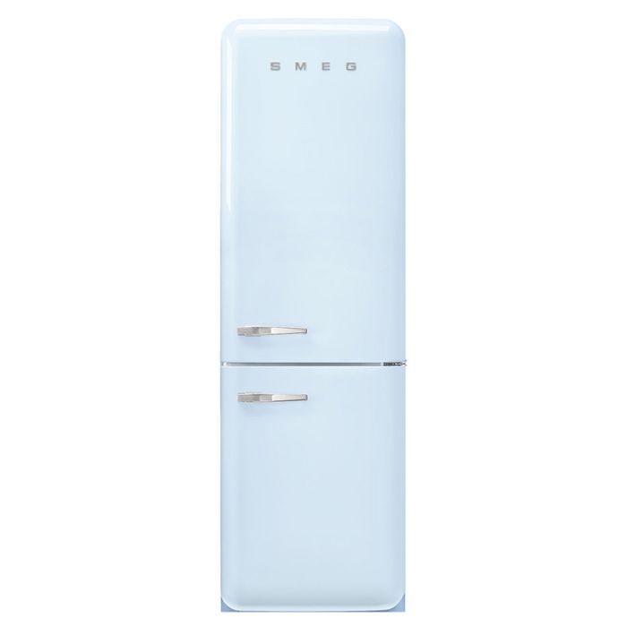 Smeg FAB32RPB5UK 60cm 50s Style Right Hand Hinge Freezer over Fridge - Pastel Blue main product photo
