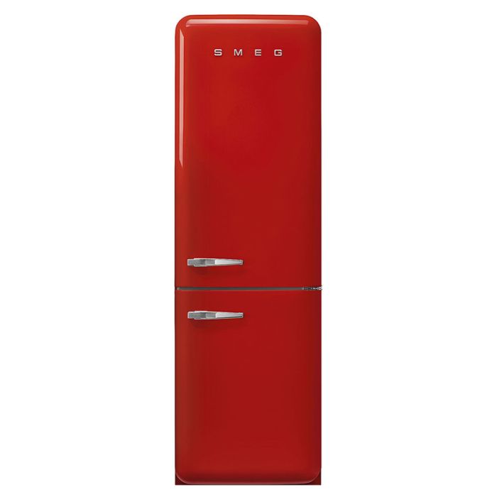 Smeg FAB32RRD5UK 60cm 50s Style Right Hand Hinge Freezer over Fridge - Red main product photo