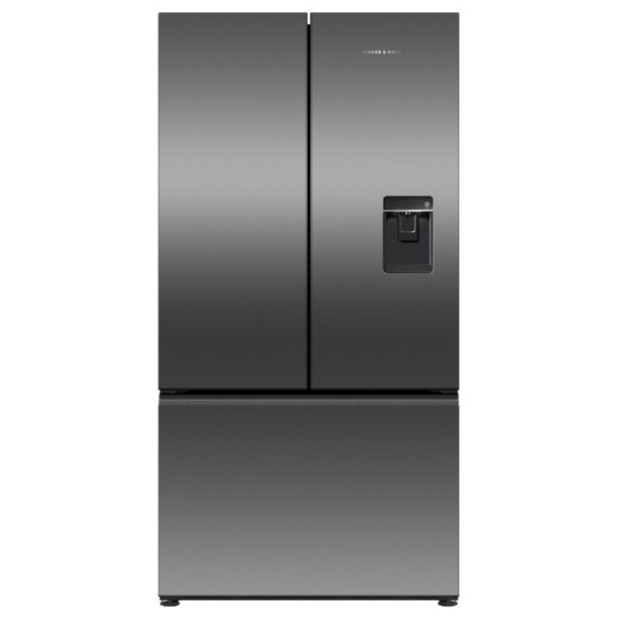 Fisher & Paykel RF540ANUB6 Series 7 569L French Door Fridge Freezer with Ice & Water - Black Stainless Steel main product photo