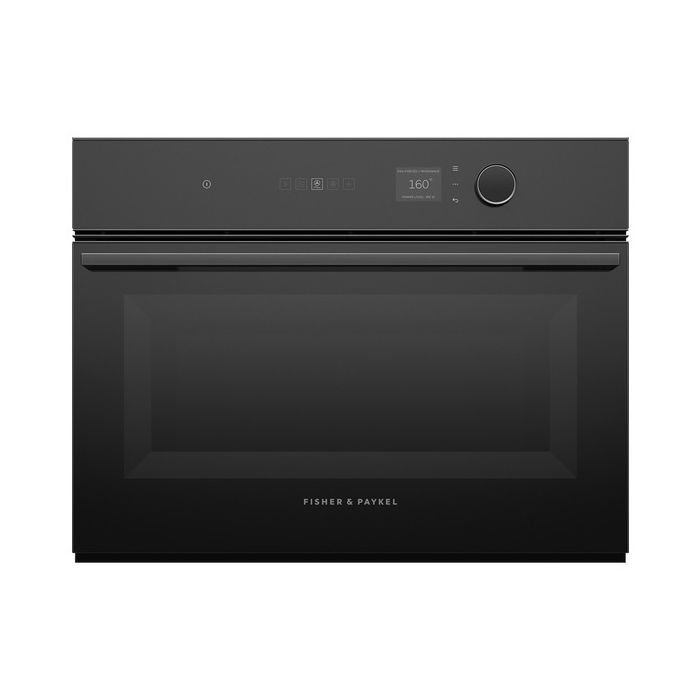 Fisher & Paykel OM60NMLB1 Series 7 Minimal Compact Combi-Microwave Oven - Black main product photo