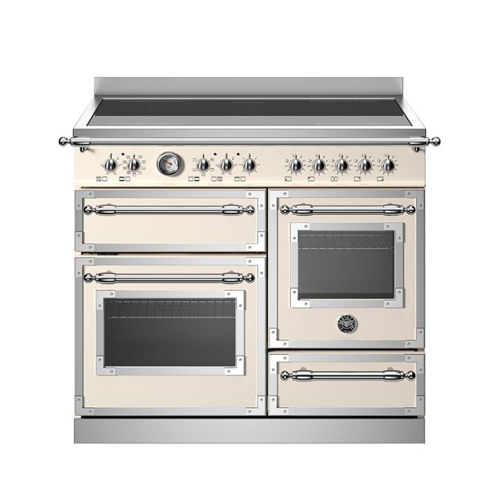 Bertazzoni HER105I3ENET Heritage 100cm Induction Top Electric Triple Oven Range Cooker - Ivory main product photo