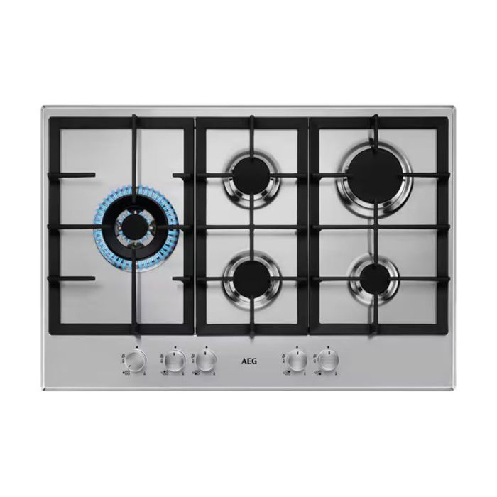 AEG HGB75500SM 3000 Slim line Gas Hob - Stainless Steel main product photo