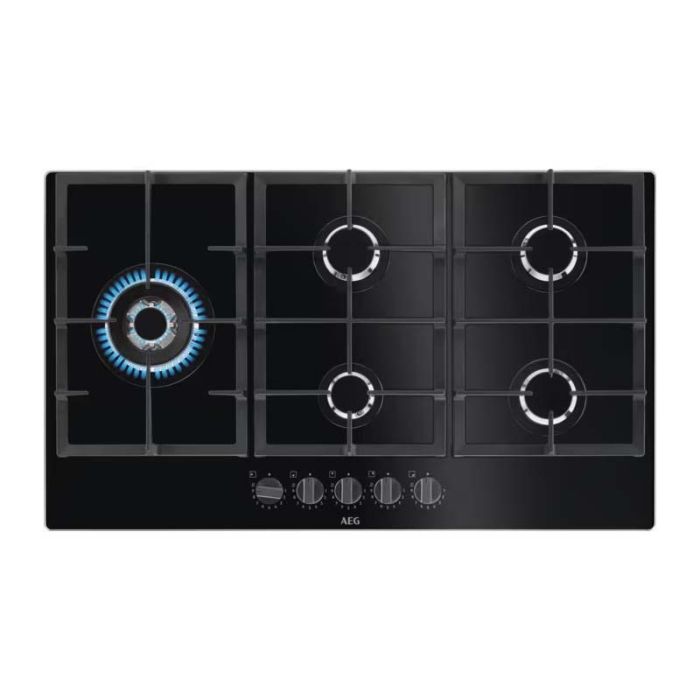 Nearly New - AEG HKB95820NB 6000 Gas on Glass Hob main product photo