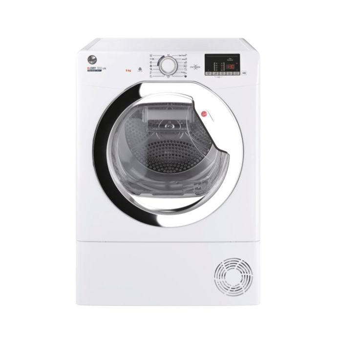 Ex Display - Hoover HLE H9A2DCE-80 H-DRY 300 LITE 9kg Heat Pump Tumble Dryer - White main product photo