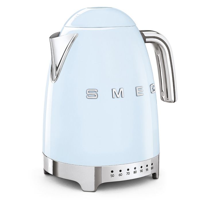Smeg KLF04PBUK 50's Style Variable Temperature Kettle - Pastel Blue main product photo