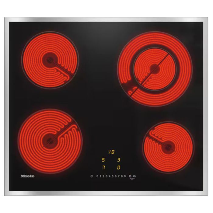 Miele KM 6520 FR Electric Hob with Onset Controls - Stainless Steel main product photo