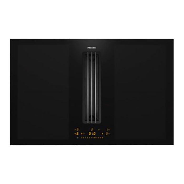 Miele KMDA 7476 FL 81cm Induction Hob with Integrated Vapour Extraction - Black main product photo