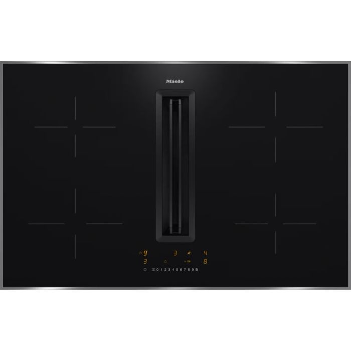 Miele KMDA 7272 FR-U Silence Induction Hob with Integrated Vapour Extraction - Black main product photo