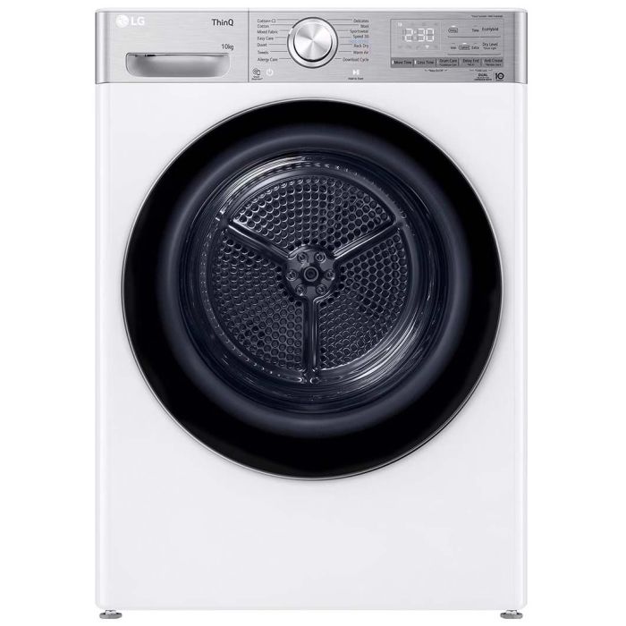LG FDV1110W Dual Inverter 10kg Heat Pump Tumble Dryer - White main product photo