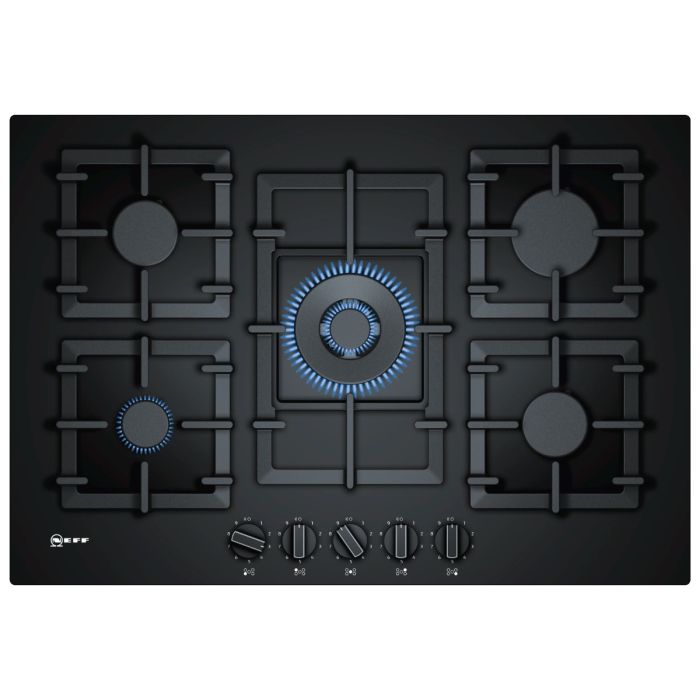 Neff T27CS59S0 N70 75cm Gas Hob – Black Tempered Glass main product photo