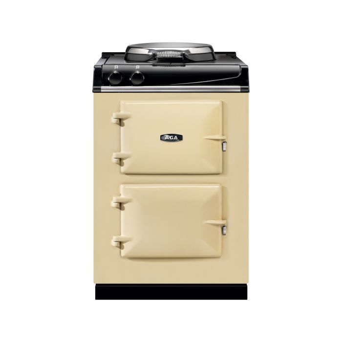 AGA Mini Cast Iron 60 Electric with Cast-Iron Hotplate Range Cooker - Cream main product photo