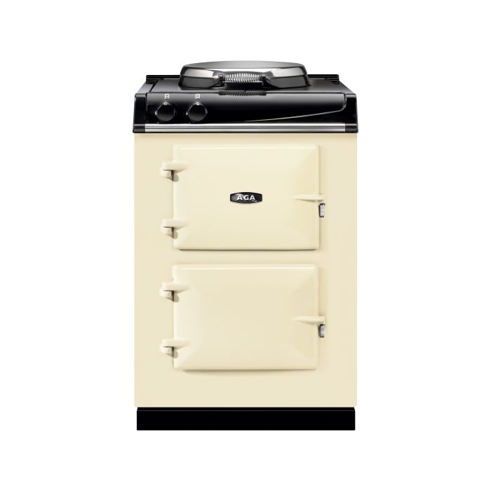 AGA Mini Cast Iron 60 Electric with Cast-Iron Hotplate Range Cooker - Linen main product photo