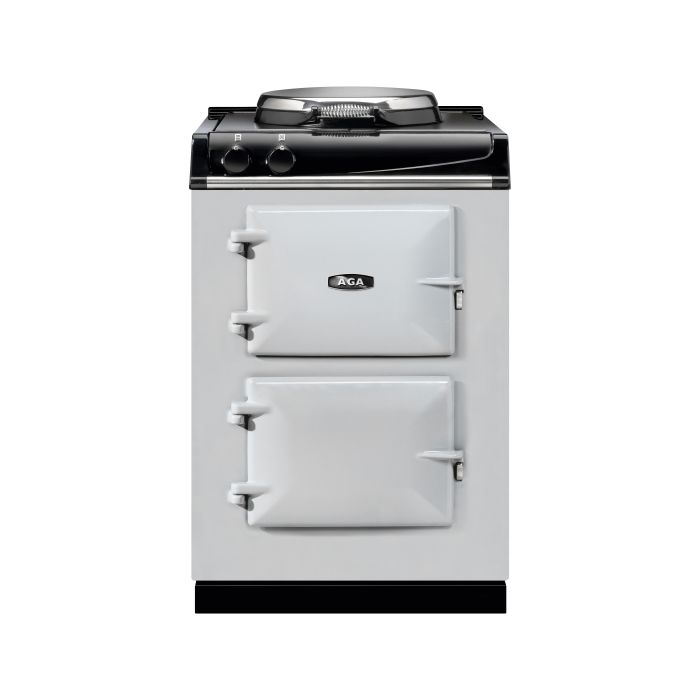 AGA Mini Cast Iron 60 Electric with Cast-Iron Hotplate Range Cooker - Pearl Ashes main product photo