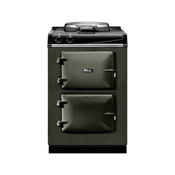 AGA Mini Cast Iron 60 Electric with Cast-Iron Hotplate Range Cooker - Pewter main product photo