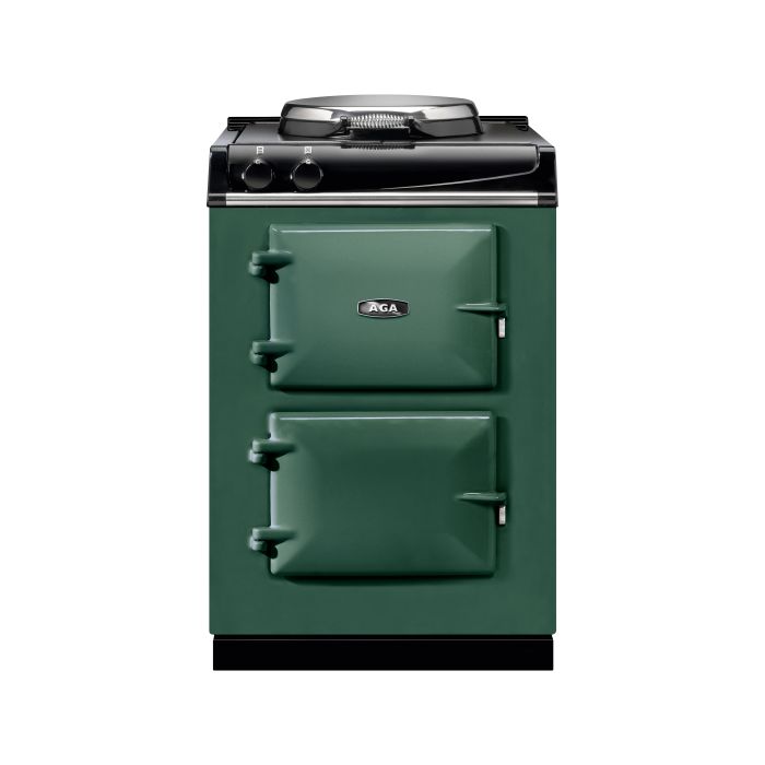 AGA Mini Cast Iron 60 Electric with Cast-Iron Hotplate Range Cooker - Racing Green main product photo