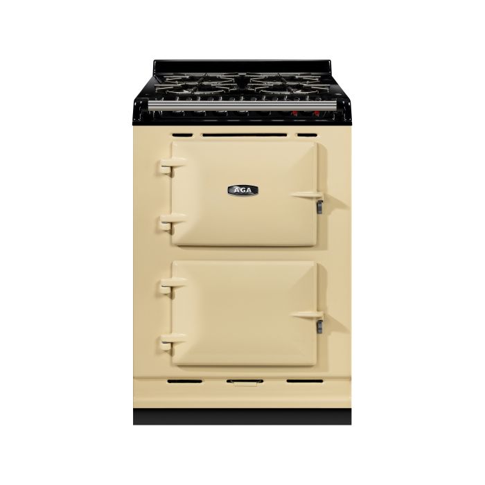 AGA Mini Conventional 60 Dual Fuel with Gas Hob Range Cooker - Cream main product photo