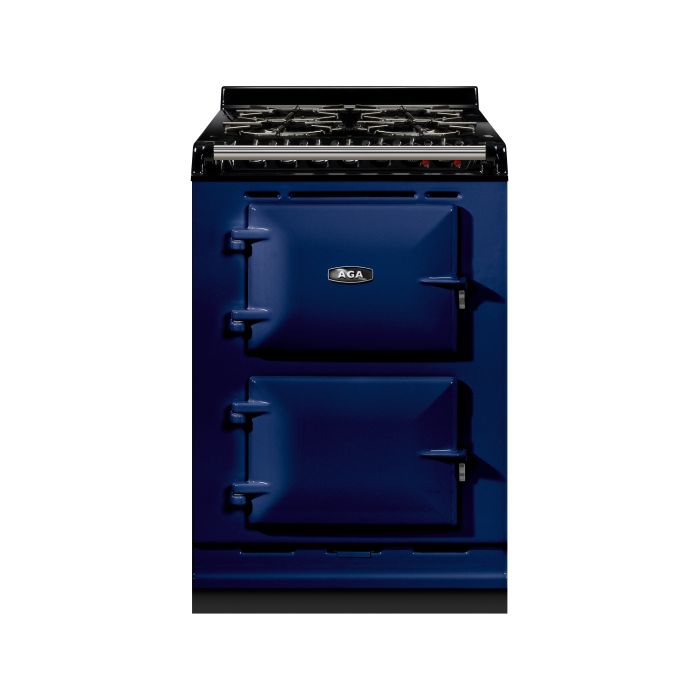 AGA Mini Conventional 60 Dual Fuel with Gas Hob Range Cooker - Dark Blue main product photo