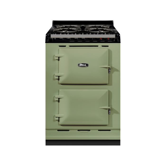 AGA Mini Conventional 60 Dual Fuel with Gas Hob Range Cooker - Olivine main product photo