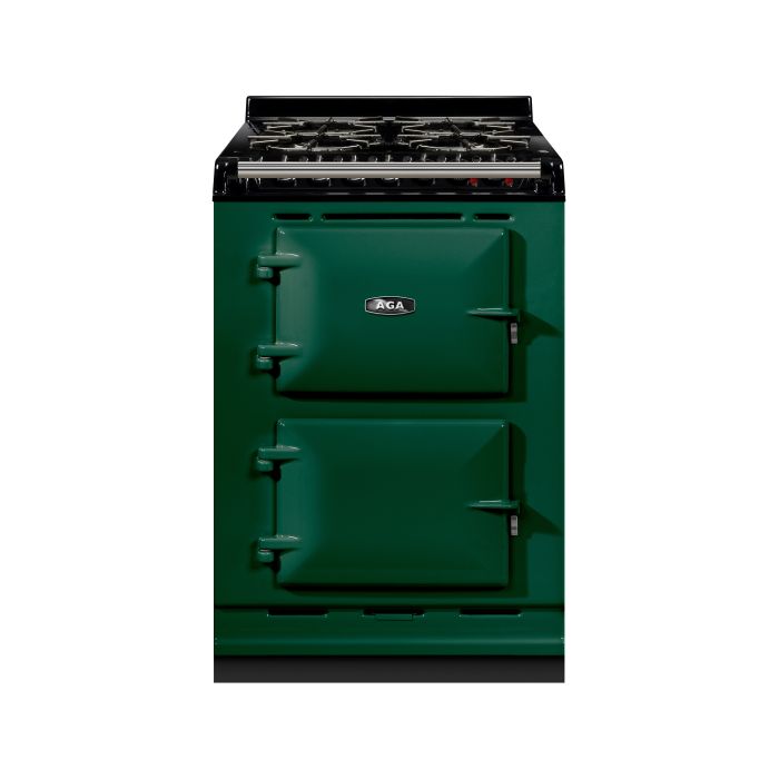 AGA Mini Conventional 60 Dual Fuel with Gas Hob Range Cooker - Racing Green main product photo