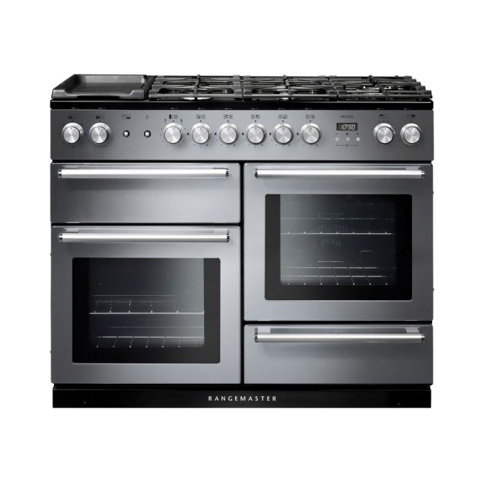 Rangemaster Nexus 110 Dual Fuel Range Cooker - Stainless Steel main product photo