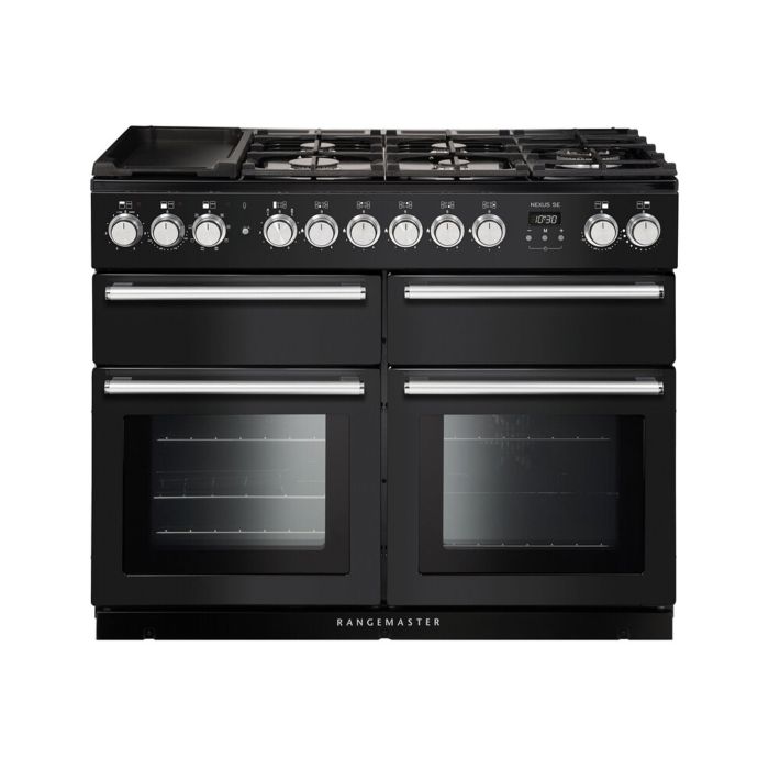 Rangemaster Nexus SE 110 Dual Fuel Range Cooker - Charcoal Black main product photo