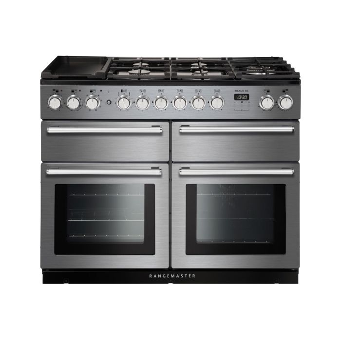 Rangemaster Nexus SE 110 Dual Fuel Range Cooker - Stainless Steel main product photo