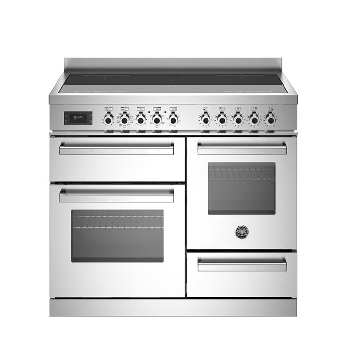 Bertazzoni PRO105I3EXT Professional 100cm Induction Top Electric Triple Oven Range Cooker - Stainless Steel main product photo