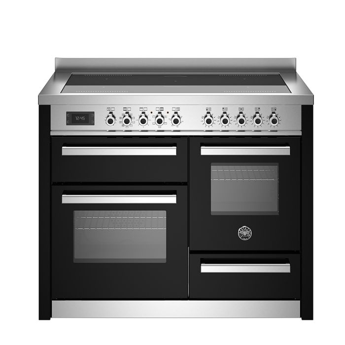Bertazzoni PRO115I3EXT Professional 110cm Induction Top Electric Triple Oven Range Cooker - Black main product photo