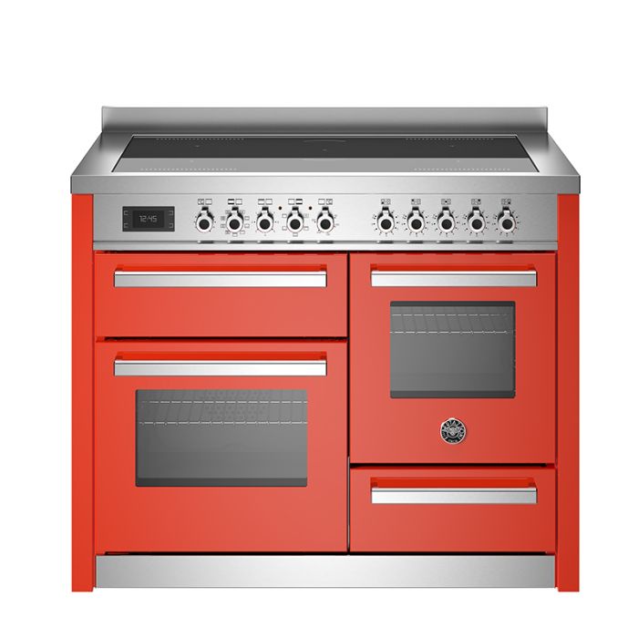 Bertazzoni PRO115I3EXT Professional 110cm Induction Top Electric Triple Oven Range Cooker - Orange main product photo