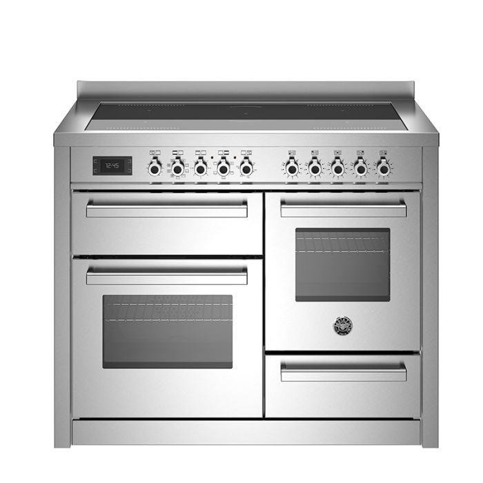 Bertazzoni PRO115I3EXT Professional 110cm Induction Top Electric Triple Oven Range Cooker - Stainless Steel main product photo