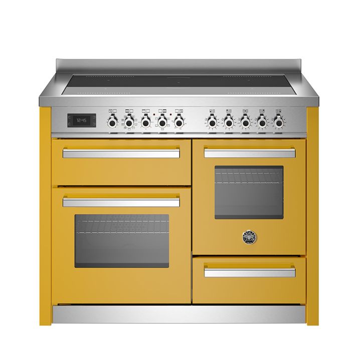 Bertazzoni PRO115I3EXT Professional 110cm Induction Top Electric Triple Oven Range Cooker - Yellow main product photo