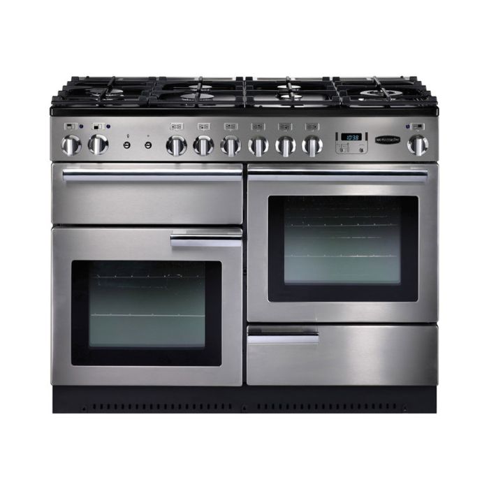 Rangemaster Professional+ 110 Dual Fuel Range Cooker - Stainless Steel main product photo