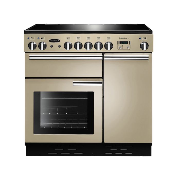 Rangemaster Professional+ 90 Ceramic Range Cooker - Cream main product photo