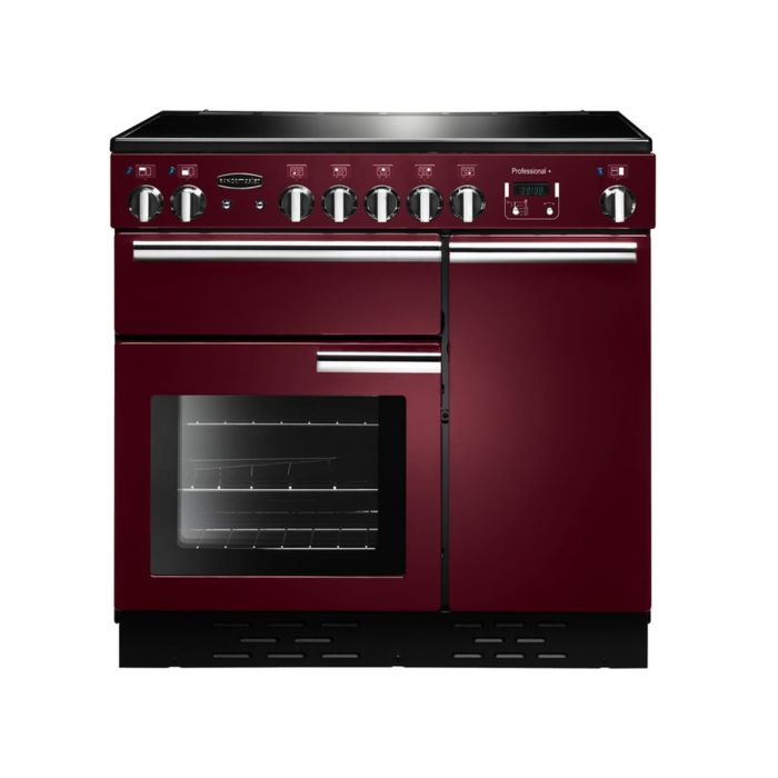 Rangemaster Professional+ 90 Induction Range Cooker - Cranberry main product photo
