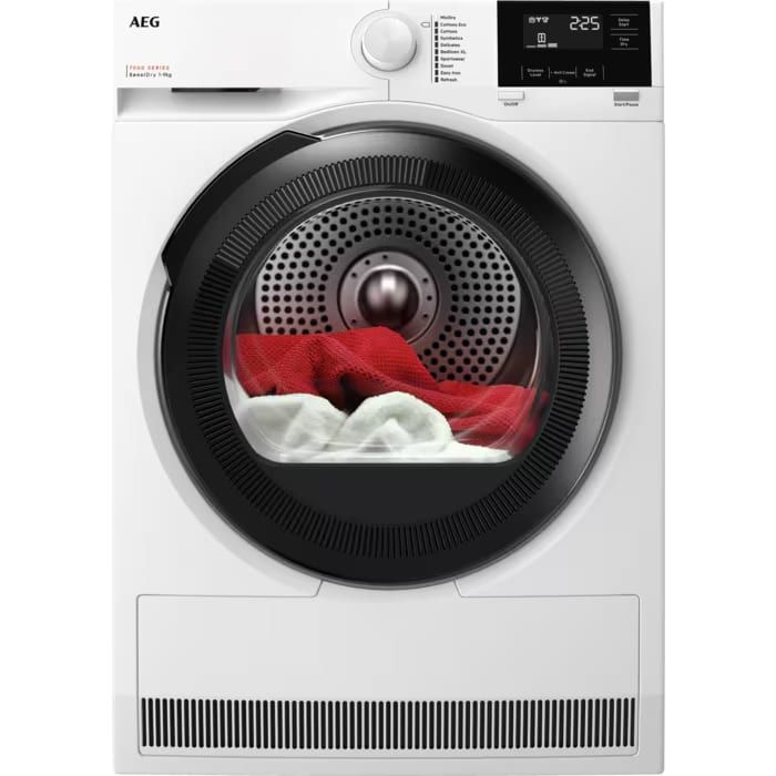 AEG TR719A4B 7000 SensiDry 9kg Heat Pump Tumble Dryer - White main product photo
