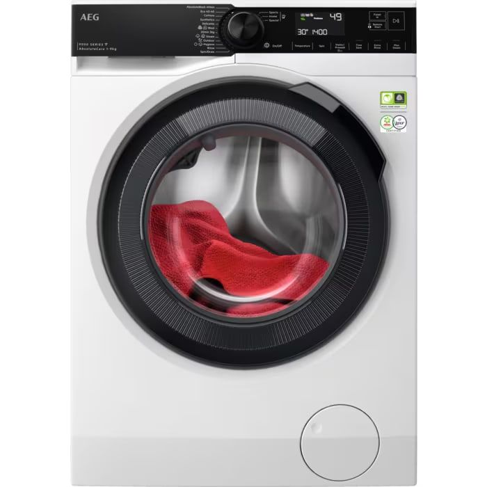 AEG LFR94946WS 9000 AbsoluteCare 9kg Washing Machine - White main product photo
