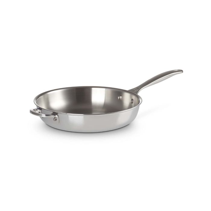 Le Creuset Signature Stainless Steel Uncoated 28cm Frying Pan with Helper Handle main product photo