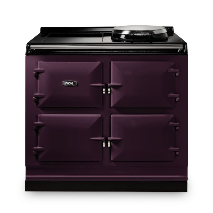 AGA Signature 100 Hotplate + Induction Hob Range Cooker - Aubergine main product photo