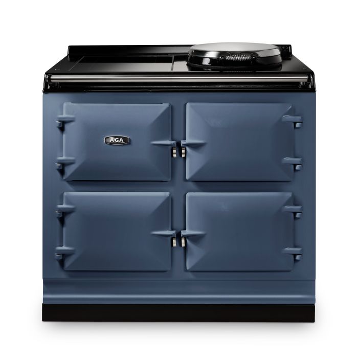AGA Signature 100 Hotplate + Induction Hob Range Cooker - Dartmouth Blue main product photo