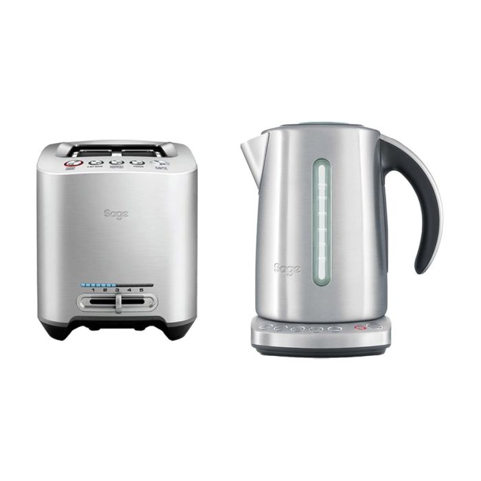 Sage BTA825UK the Smart Toast 2-Slice Toaster with SKE825BSS the Smart Kettle - Stainless Steel main product photo